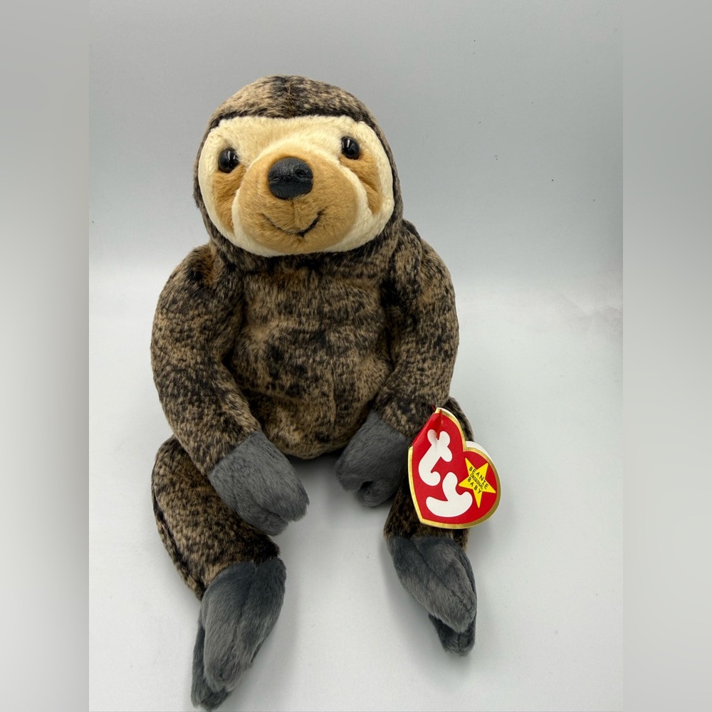 Ty Plush Sloth - Brown and Black